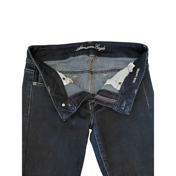 American Eagle Blue Flare Wide Leg Jeans - Picture 4 of 8